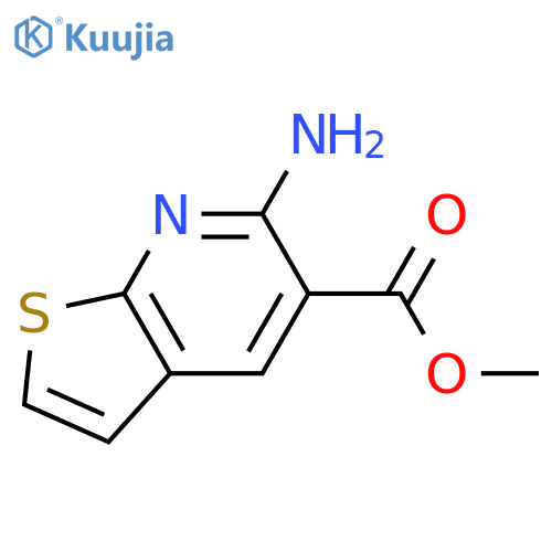 THIENO[2,3-B]PYRIDINE-5-CARBOXYLIC ACID, 6-AMINO-, METHYL ESTER structure
