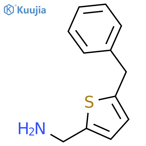 2-Thiophenemethanamine, 5-(phenylmethyl)- structure