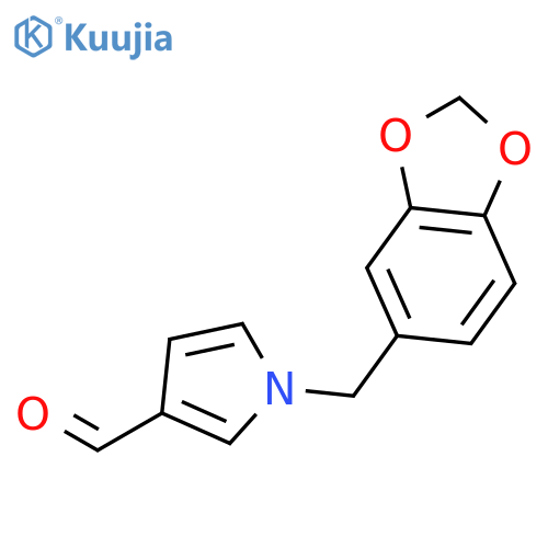 1H-Pyrrole-3-carboxaldehyde, 1-(1,3-benzodioxol-5-ylmethyl)- structure
