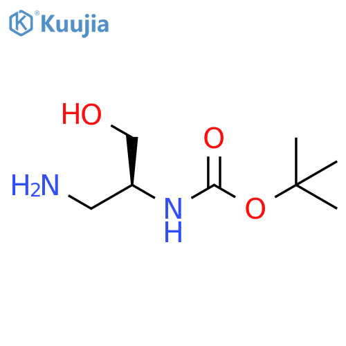 (S)-tert-butyl (1-amino-3-hydroxypropan-2-yl)carbamate structure