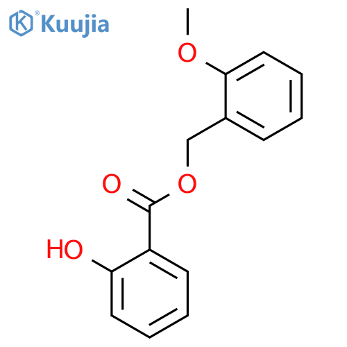 BENZOIC ACID, 2-HYDROXY-, (2-METHOXYPHENYL)METHYL ESTER structure