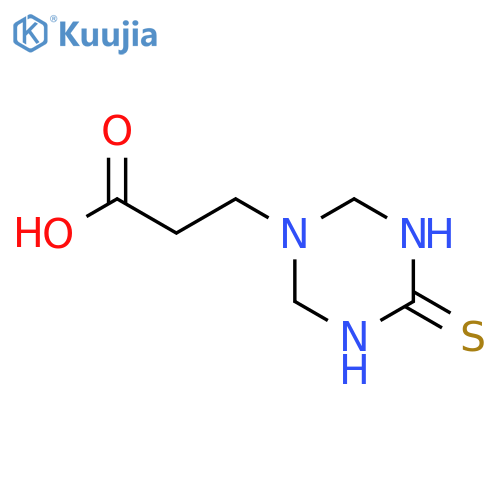 3-(4-Thioxo-1,3,5-triazinan-1-yl)propanoic acid structure