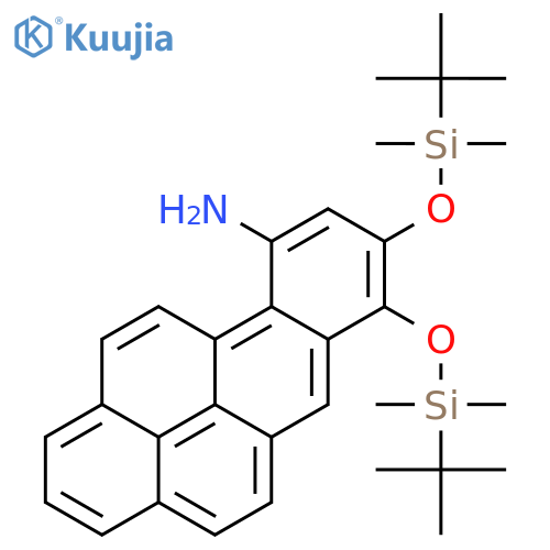 BENZO[A]PYREN-10-AMINE, 7,8-BIS[[(1,1-DIMETHYLETHYL)DIMETHYLSILYL]OXY]- structure
