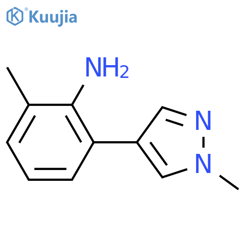 BENZENAMINE, 2-METHYL-6-(1-METHYL-1H-PYRAZOL-4-YL)- structure
