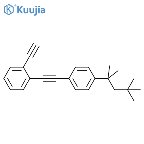 BENZENE, 1-ETHYNYL-2-[[4-(1,1,3,3-TETRAMETHYLBUTYL)PHENYL]ETHYNYL]- structure