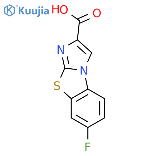 7-Fluoro-benzodimidazo2,1-bthiazole-2-carboxylic Acid structure