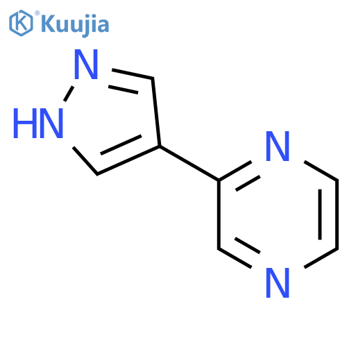 2-(1H-pyrazol-4-yl)pyrazine structure