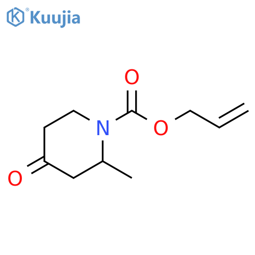 allyl 2-methyl-4-oxopiperidine-1-carboxylate structure