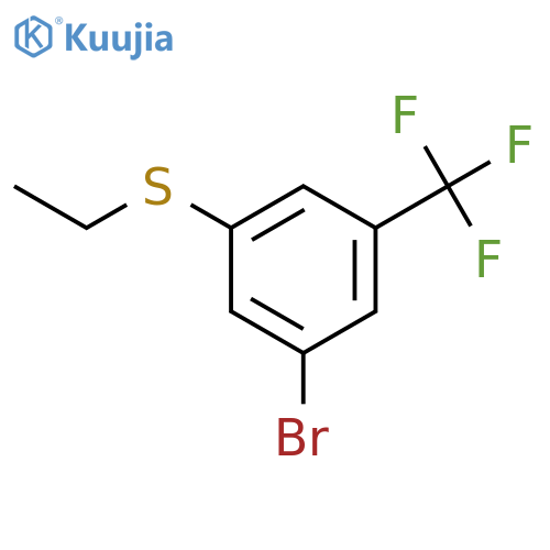 Benzene, 1-bromo-3-(ethylthio)-5-(trifluoromethyl)- structure