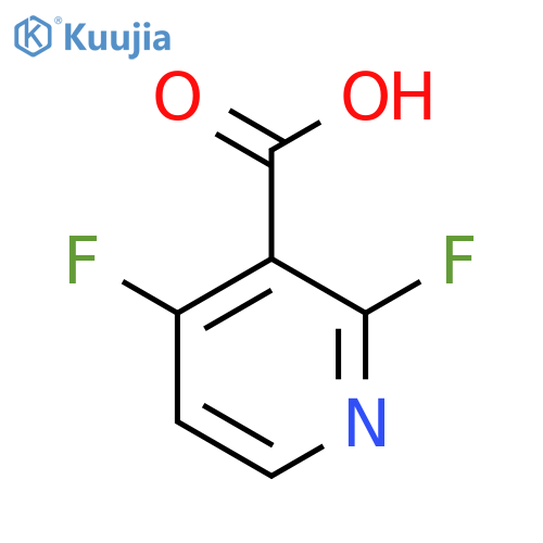 2,4-difluoropyridine-3-carboxylic acid structure