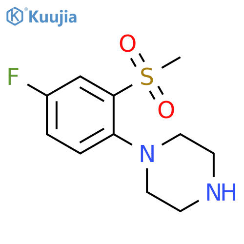1-4-Fluoro-2-(methylsulfonyl)phenylpiperazine structure