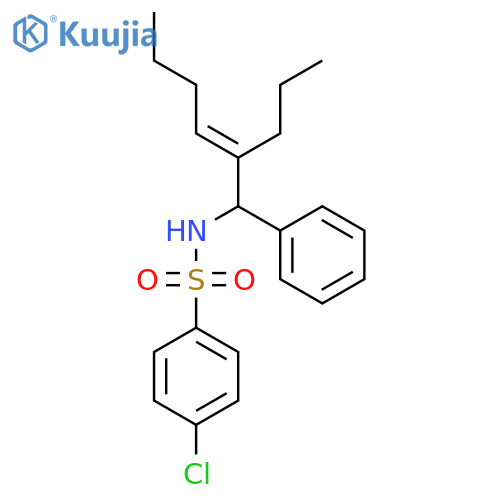 BENZENESULFONAMIDE, 4-CHLORO-N-[(2E)-1-PHENYL-2-PROPYL-2-HEXENYL]- structure