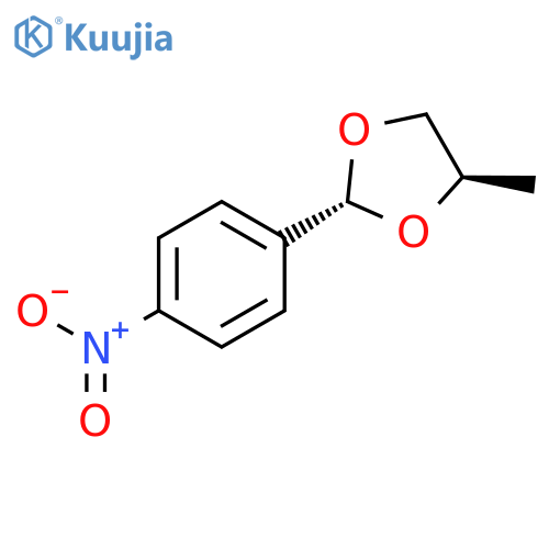 1,3-Dioxolane, 4-methyl-2-(4-nitrophenyl)-, (2R,4R)-rel- structure