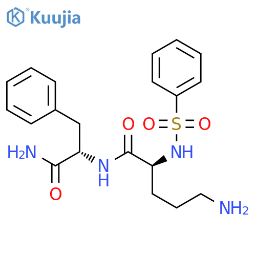 L-Phenylalaninamide, N2-(phenylsulfonyl)-L-ornithyl- structure