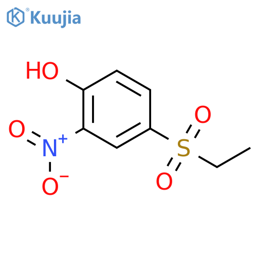 4-(ethylsulphonyl)-2-nitrophenol structure