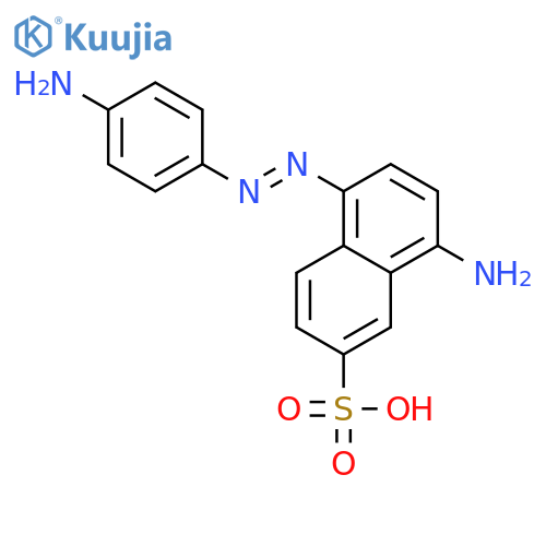 2-Naphthalenesulfonicacid, 8-amino-5-[2-(4-aminophenyl)diazenyl]- structure