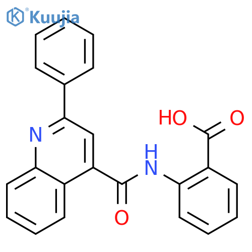 2-(2-phenylquinoline-4-amido)benzoic acid structure