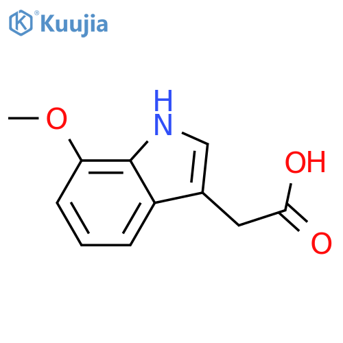 2-(7-methoxy-1H-indol-3-yl)acetic acid structure