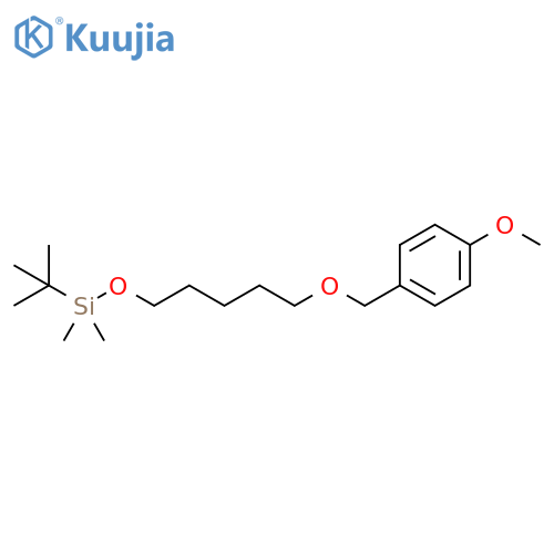 Benzene, 1-[[[5-[[(1,1-dimethylethyl)dimethylsilyl]oxy]pentyl]oxy]methyl]-4-methoxy- structure