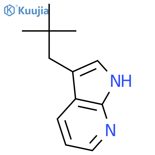 1H-PYRROLO[2,3-B]PYRIDINE, 3-(2,2-DIMETHYLPROPYL)- structure