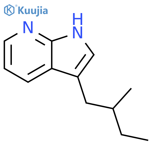 1H-Pyrrolo[2,3-b]pyridine, 3-(2-methylbutyl)- structure