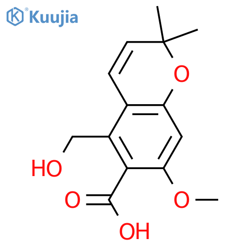 7-Hydroxy-5-hydroxymethyl-2,2-dimethyl-2H-1-benzopyran-6-carboxylic acid; 7-Me ether structure