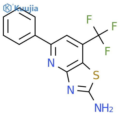 5-phenyl-7-(trifluoromethyl)-1,3thiazolo4,5-bpyridin-2-amine structure