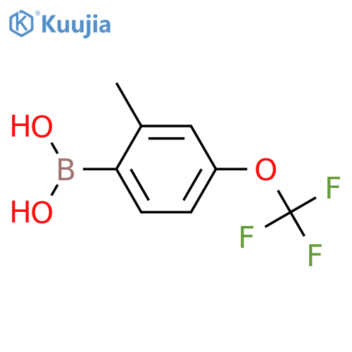 2-Methyl-4-trifluoromethoxyphenylboronic Acid structure