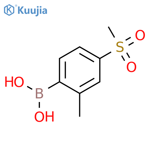 Boronic acid, [2-methyl-4-(methylsulfonyl)phenyl]- structure