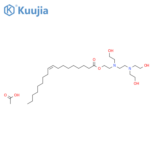 2-[[2-[bis(2-hydroxyethyl)amino]ethyl](2-hydroxyethyl)amino]ethyl oleate monoacetate structure