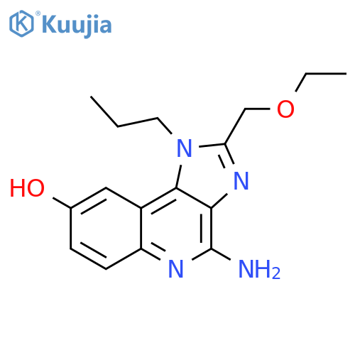 1H-Imidazo[4,5-c]quinolin-8-ol, 4-amino-2-(ethoxymethyl)-1-propyl- structure