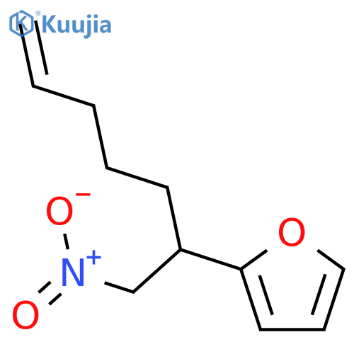 FURAN, 2-[1-(NITROMETHYL)-5-HEXENYL]- structure