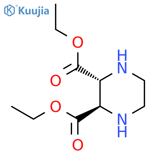 2,3-Piperazinedicarboxylic acid, diethyl ester, (2R,3R)-rel- structure