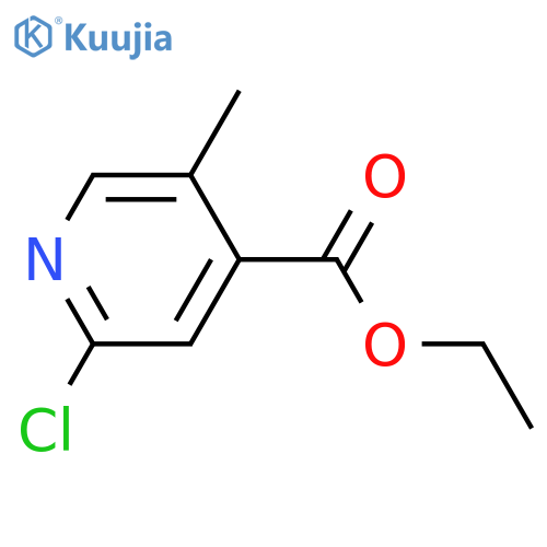 ethyl 2-chloro-5-methylpyridine-4-carboxylate structure