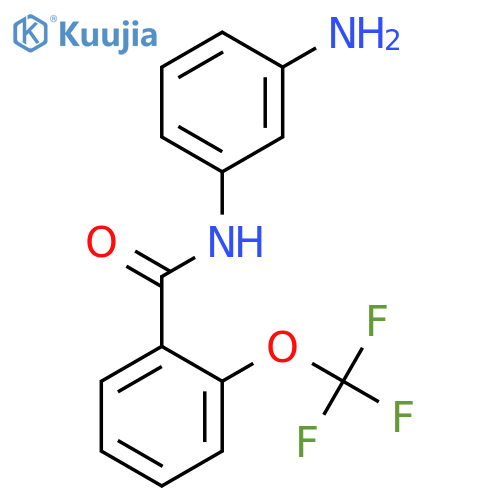 Benzamide, N-(3-aminophenyl)-2-(trifluoromethoxy)- structure