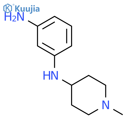 1-N-(1-methylpiperidin-4-yl)benzene-1,3-diamine structure
