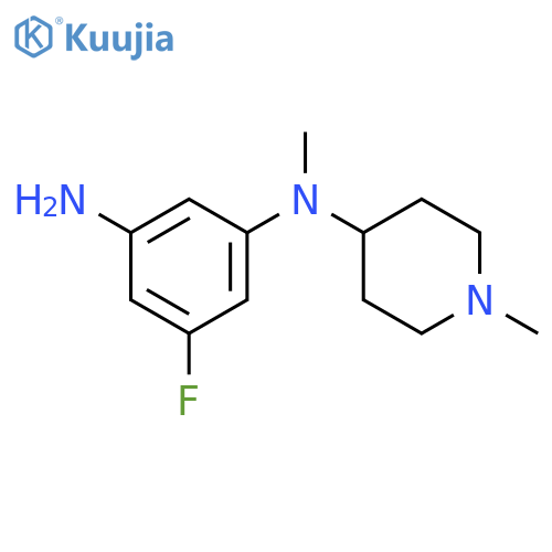 1,3-Benzenediamine, 5-fluoro-N-methyl-N-(1-methyl-4-piperidinyl)- structure