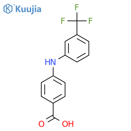 4-((3-(Trifluoromethyl)phenyl)amino)benzoic acid structure
