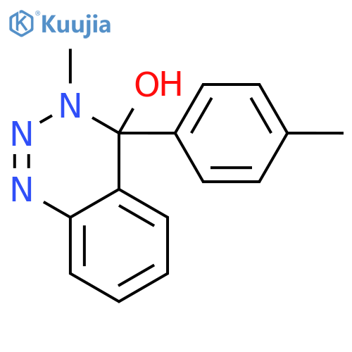 3-methyl-4-(4-methylphenyl)-3,4-dihydro-1,2,3-benzotriazin-4-ol structure