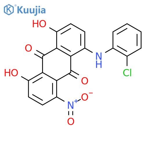 9,10-Anthracenedione, 1-[(2-chlorophenyl)amino]-4,5-dihydroxy-8-nitro- structure
