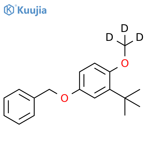 Benzene, 2-(1,1-dimethylethyl)-1-(methoxy-d3)-4-(phenylmethoxy)- structure