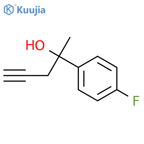 Benzenemethanol, 4-fluoro-a-methyl-a-2-propynyl- structure