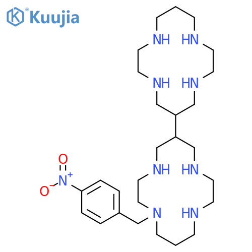 6,6'-Bi-1,4,8,11-tetraazacyclotetradecane, 1-[(4-nitrophenyl)methyl]- structure