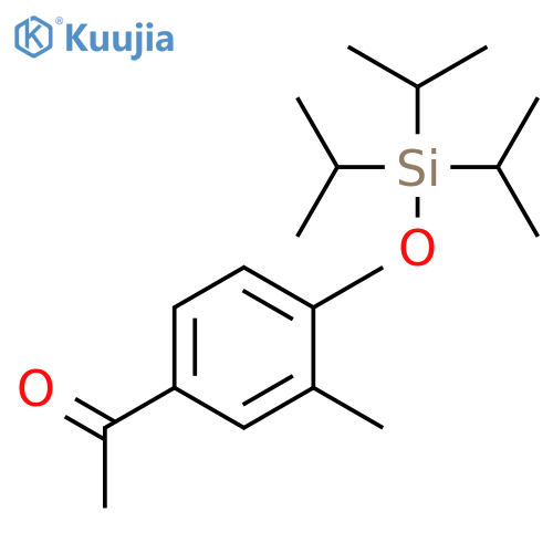 ETHANONE, 1-[3-METHYL-4-[[TRIS(1-METHYLETHYL)SILYL]OXY]PHENYL]- structure