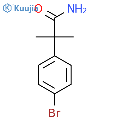 2-(4-Bromophenyl)-2-methylpropanamide structure
