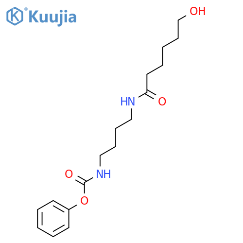 Carbamic acid, [4-[(6-hydroxy-1-oxohexyl)amino]butyl]-, phenyl ester structure