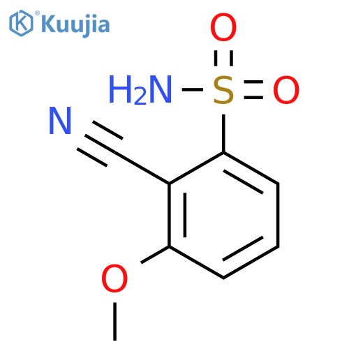 BENZENESULFONAMIDE, 2-CYANO-3-METHOXY- structure