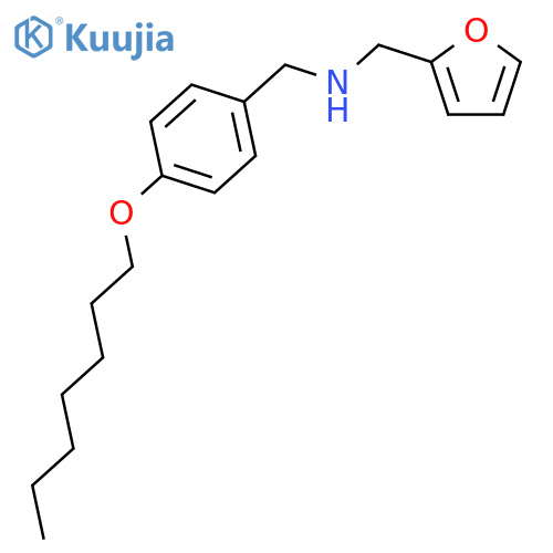 2-FURANMETHANAMINE, N-[[4-(HEPTYLOXY)PHENYL]METHYL]- structure