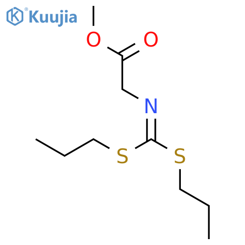 GLYCINE, N-[BIS(PROPYLTHIO)METHYLENE]-, METHYL ESTER structure