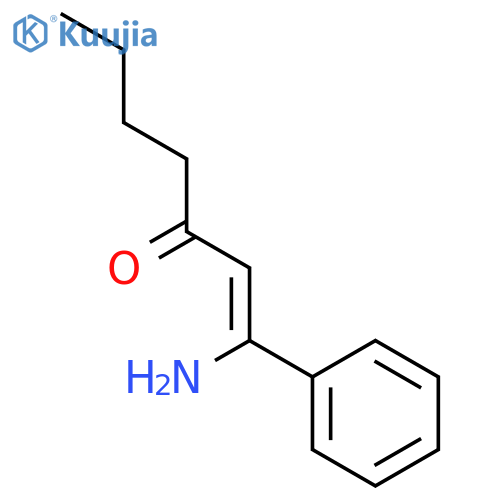1-HEPTEN-3-ONE, 1-AMINO-1-PHENYL-, (1Z)- structure